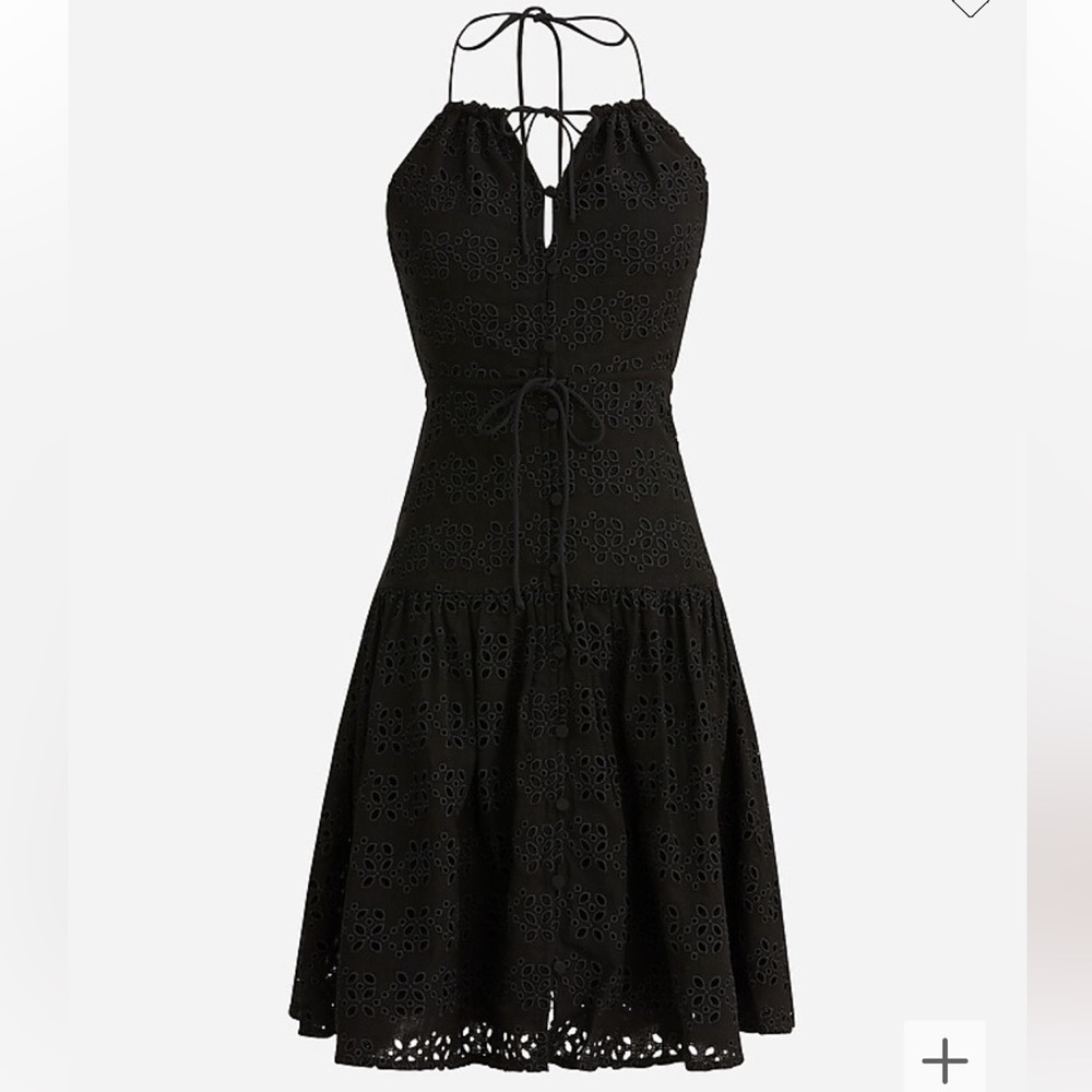 J.Crew Anguilla Mini Halter Dress in Eyelet
